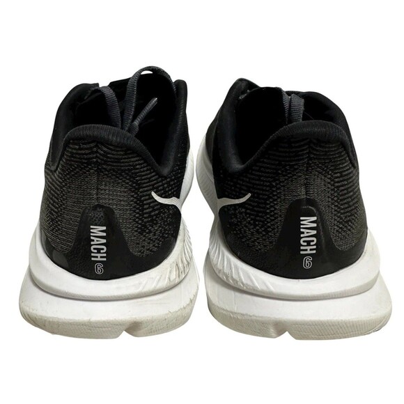 Hoka One One Womens Mach 6 1147834 BWHT Black Running Shoes Sneakers Size 5.5D - Picture 8 of 13